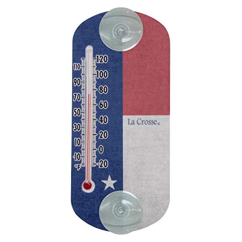 La Crosse 8" Capillary Indoor/Outdoor Window Thermometer - Americana Cover