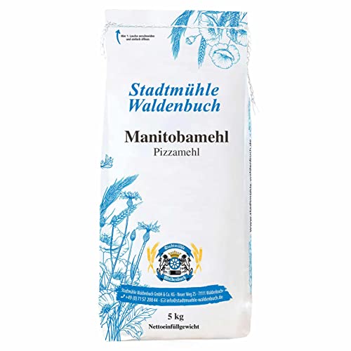 Stadtmühle Waldenbuch Manitoba Mehl - Weizenmehl Tipo 0 Pizzamehl 5 kg