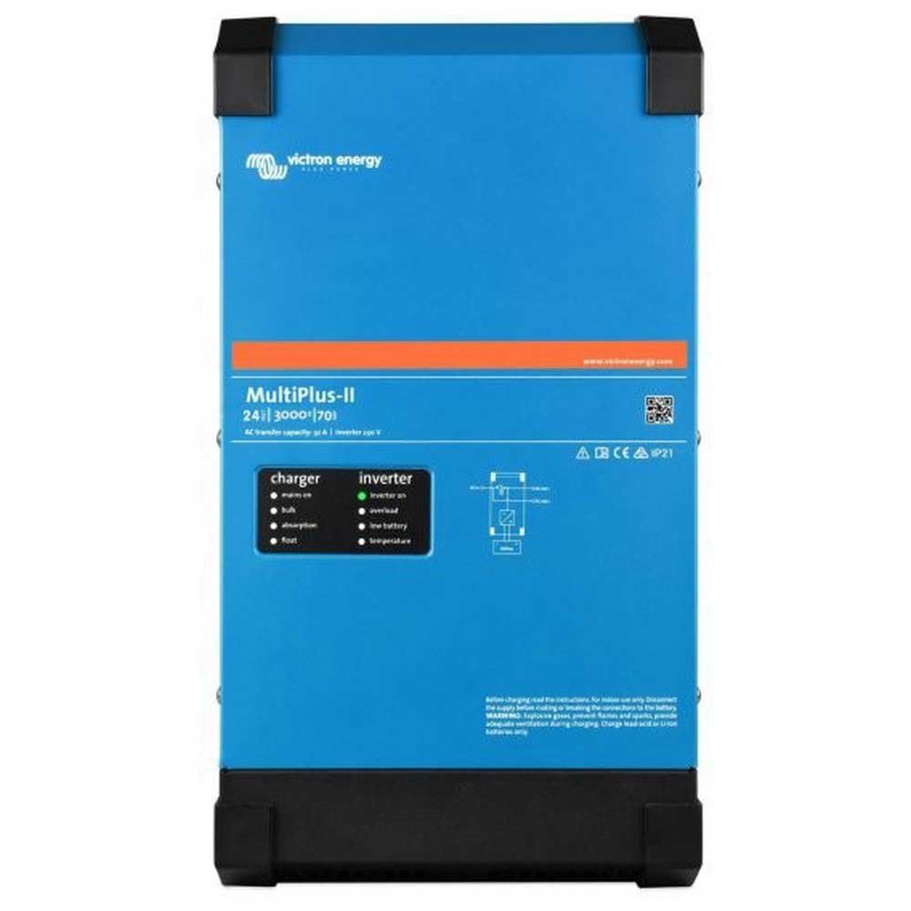 Victron Energy MultiPlus-II Reiner Sinus Wechselrichter 120 Amp Batterie Ladegerät, Spannungswandler, Transferschalter Inverter Charger, 3000VA 12-Volt 230V