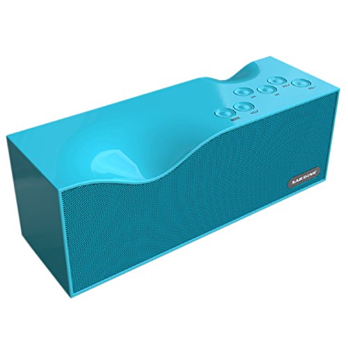 koiiko Altavoz inalámbrico Bluetooth 4.0, espectro completo, luz LED, cristales transparentes, 360º, sonido envolvente estéreo