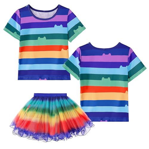 Conjunto de Disfraz Arcoíris para Niñas miniatura 2