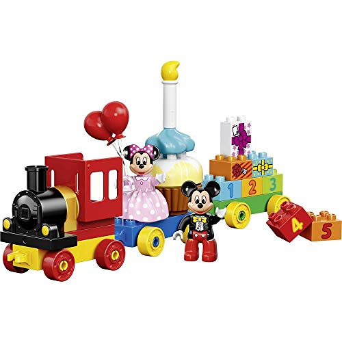 DUPLO Disney Il Trenino di Topolino e Minnie, Grande Set di Costruzioni con Torta da Costruire, Treno e Mattoncini con Numeri, Giocattoli Educativi per Bambini di Età Prescolare 2-5 Anni, 10597 - Lego - Immagine 2