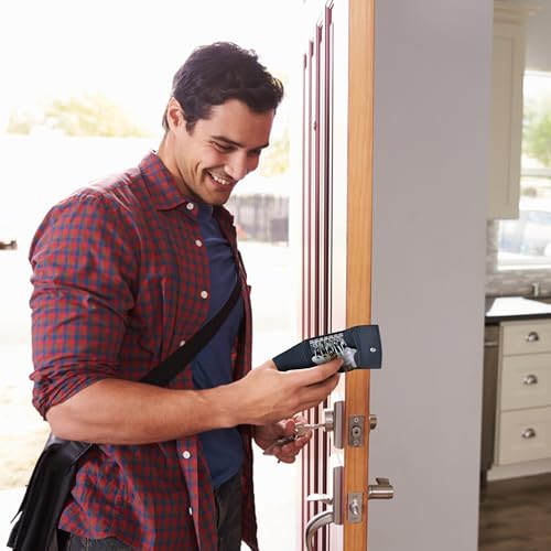 Li-Handcrafted-Top-Grain-Cowhide-Leather-Key-Holder-Compact-Versatile-Key-Organizer-With-6-Key-Hooks-for-Your-Keys-Spacious-Storage-For-Credit-Cards-Money-Secure-Reliable-Key-Case-Black