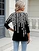 Zeagoo 3/4 Length Sleeve Womens Tops Casual V Neck... #3