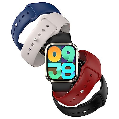 Pebble Cosmos Hues 1.96” (4.9cm) Infinite HD Display, 4 Straps Included in Box, Rotating Crown, BT Calling, AI Voice Assistance, 24×7 Health Monitoring, Multiple Watch Faces and Sports Modes