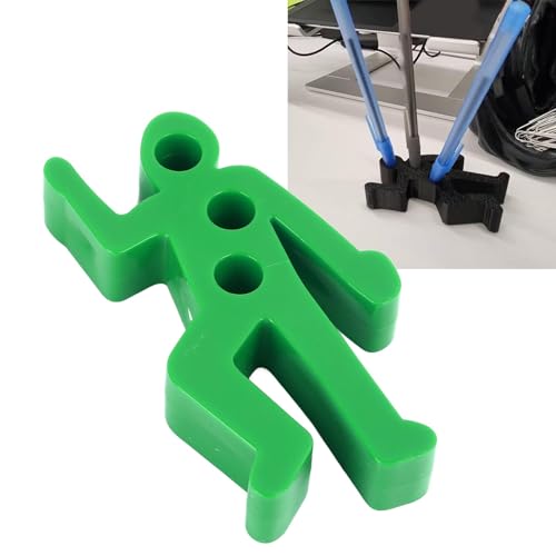 Luqeeg Realistic Crime Scene Pencil Holder, Dead Pen Holder for Desk Novelty Humor Office Desk Accessory (Green)