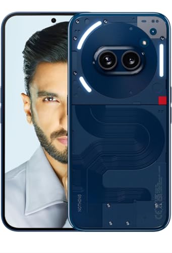 Image of Nothing Phone (2a) (Blue, 12GB RAM, 256GB Storage) | 6.7 inch AMOLED Display | 50MP (OIS) + 50 MP | 32 MP Front | Mediatek Dimensity 7200 Pro Processor | Glyph Interface | 45 W Charging 100% in 59 mins