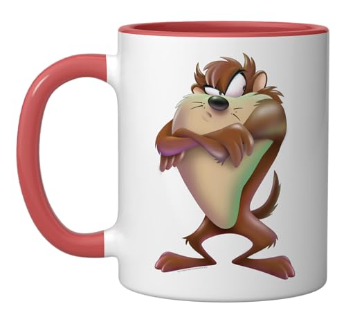 Taza cerámica Looney Tunes Tazmanian Devil rojo blanco miniatura 1