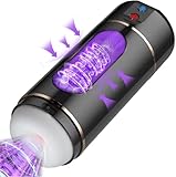 Automatic Male Mastusbar Sucking Thrusting Masterburbatar Hands Free Pussy Pocket Adult Toy Masterbator Viboators Toys for Couples Men Masterbuters Life Size Pocket Puzzy Tight Underwear 01Y9 (Black)