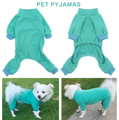 HuaLiSiJi Dog Pyjamas Cotton Pyjamas for Dogs Elastic and Take off Suitable for Small and Medium Dogs (Blue, S) - Image 3