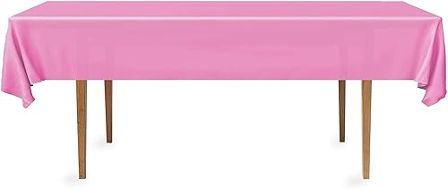 Miniatura 4 de DecorRack 12 manteles rectangulares de plástico sin BPA, 54 x 108 pulgadas, manteles rectangulares para mesa de comedor, fiestas, pícnic, campamento