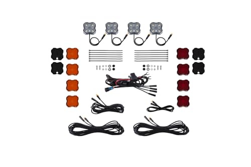 Diode Dynamics Stage Series Single Color LED Rock Light Kit (4-Pack), with Magnet Mounts