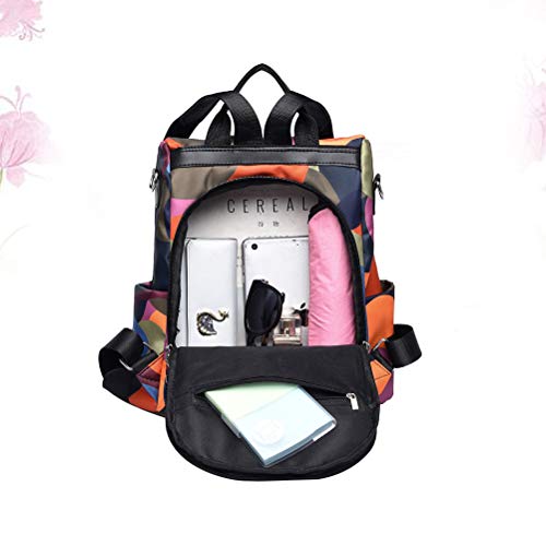 Mochila Oxford de tecido à prova d'água, estampa moderna, camuflada, bolsa de viagem, mochila escol