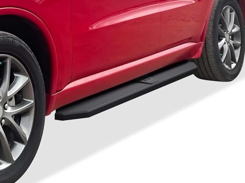 Estribos de acero inoxidable negro APS compatibles Dodge Durango 2011-2026
