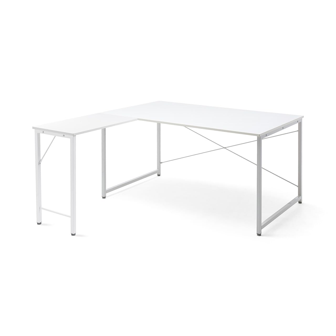 Amazon | サンワダイレクト L字デスク 幅140×奥行140cm モニターアーム