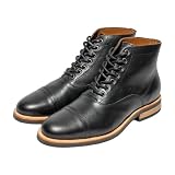 Andres Handcrafted Men's Cap Toe Leather Lace Up Boots...
