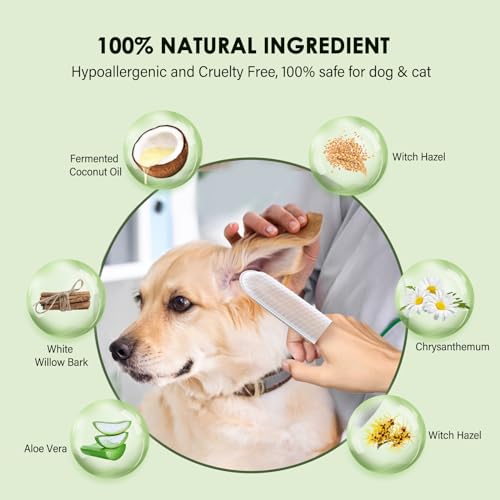 60-pcs-Extra-Large-Dog-Ear-Wipes-Ear-Cleaner-for-Dogs-and-Cats-Remove-Ear-Wax-Debris-Gently-Soothes-Deodorizes-All-Natural-Ingredients-Coconut-Scent-with-Cotton-Swabs - Cucciolini Doodles   60-pcs-Extra-Large-Dog-Ear-Wipes-Ear-Cleaner-for-Dogs-and-Cats-Remove-Ear-Wax-Debris-Gently-Soothes-Deodorizes-All-Natural-Ingredients-Coconut-Scent-with-Cotton-Swabs