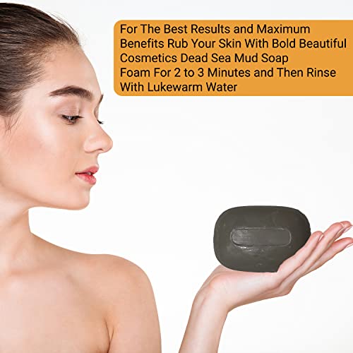 Dead Sea Mud Bar Soap By Bold Beautiful Cosmetics For Face And Body Cleansing Moisturizing Skin With Rich Minerals And Natural Oils Acne Treatment For Woman And Men 3.17 Oz #TOP3