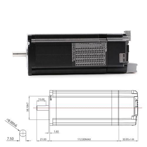 Moteur boucle fermée NEMA23 absolu 17 bits sans perte de pas