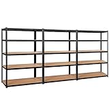 Yaheetech Storage Shelves, 5-Tier Industrial Heavy Duty Garage Shelving Adjustable Storage Rack...