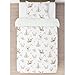 Sweet Jojo Designs 2-Piece Twin Comforter Set (Woodland Deer Floral) for Girls, Children, Kids Bedding, Bed in a Bag incl. Blanket & Pillow Sham (Boho, Watercolor, Bohemian, Shabby Chic, Pink & Green)