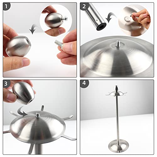 image for TBWHL Stainless Steel Kitchen Utensil Holder Organizer, Countertop 360