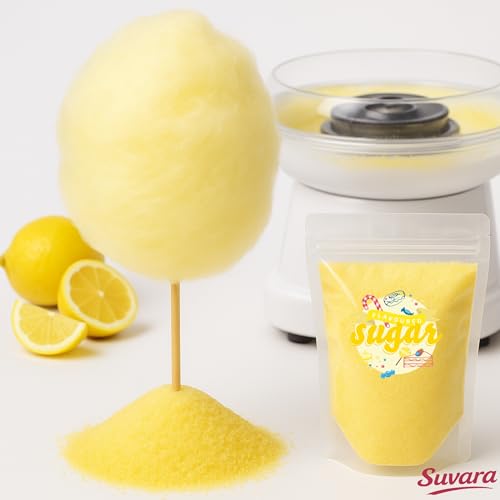 Zuckerwatte Zucker Zitrone Gelb farbiger Aromazucker 500g für die Zuckerwattemaschine – Bild 6