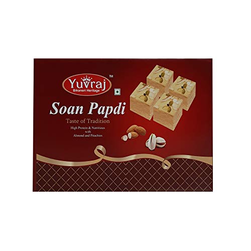 Image of Yuvraj Food Product shree Ram Darabar Lord Frame Paper Gift Box with Soan Papadi 400gm