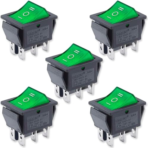 Interruptor Basculante DPDT ON/OFF/ON 6 pin, 5 Unidade
