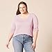 Amazon Essentials Women's Classic-Fit Lightweight Long-Sleeve V-Neck Sweater (Available in Plus Size), Pale Pink, XX-Large