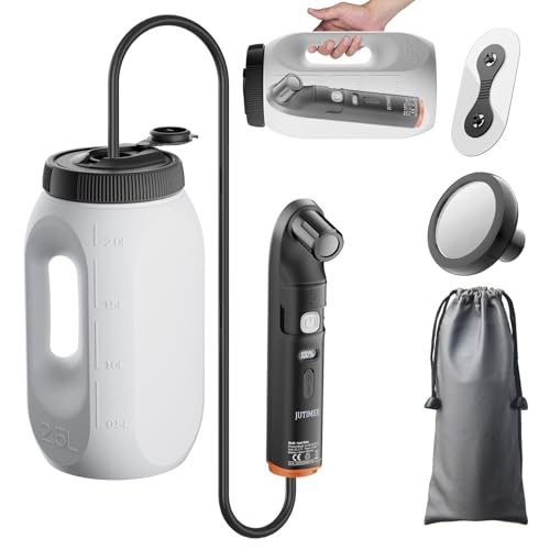 Portable Bidet for Travel JUTIMER 2.5L Water Tank Handheld Bidets Digital Display Rechargeable Bidet Sprayer 70Mins Usage Peri Bottle for Outdoor Camping Personal Clean Postpartum Care Hemorrhoids