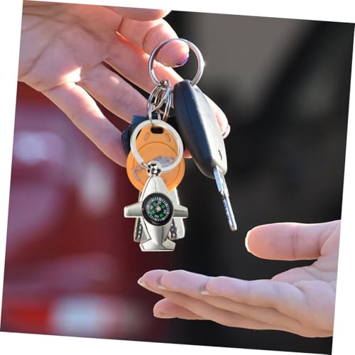 4 piezas llavero brújula mini portátil para camping miniatura 5