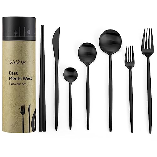 kitchen black silverware