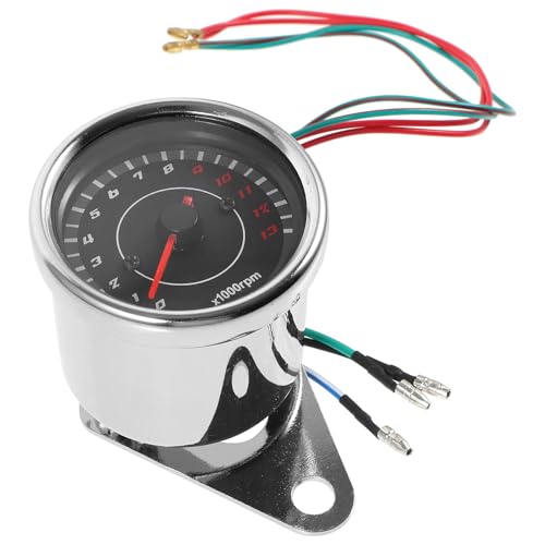 Reloj de moto retro con aguja visible y aleación de zinc para custom