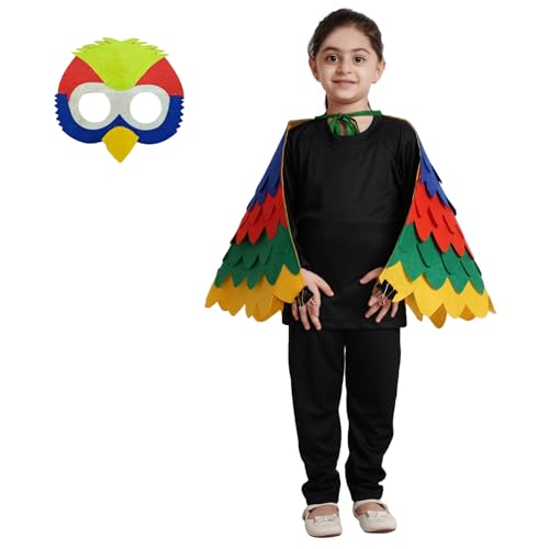 Image of Kaku Fancy Dresses Dance Butterfly Wings, Dragon Wings, Fabric Wings for Kids | Soft Fabric Wings Dancing Costume For Unisex - Multicolor, Fress Size