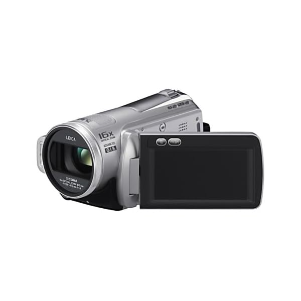 Panasonic HDC-SD20 EG-S Full HD-Camcorder (SD/SDHC-Card, 16-fach opt. Zoom, 6,9 cm (2,7 Zoll) Display) silber