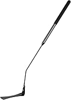 Walensee Grass Whip Weed Cutter: Double-Edged Serrated Steel Blade, 22-Inch Soft Rubber Handle for Tall Grass & Overgrown Weeds - Black