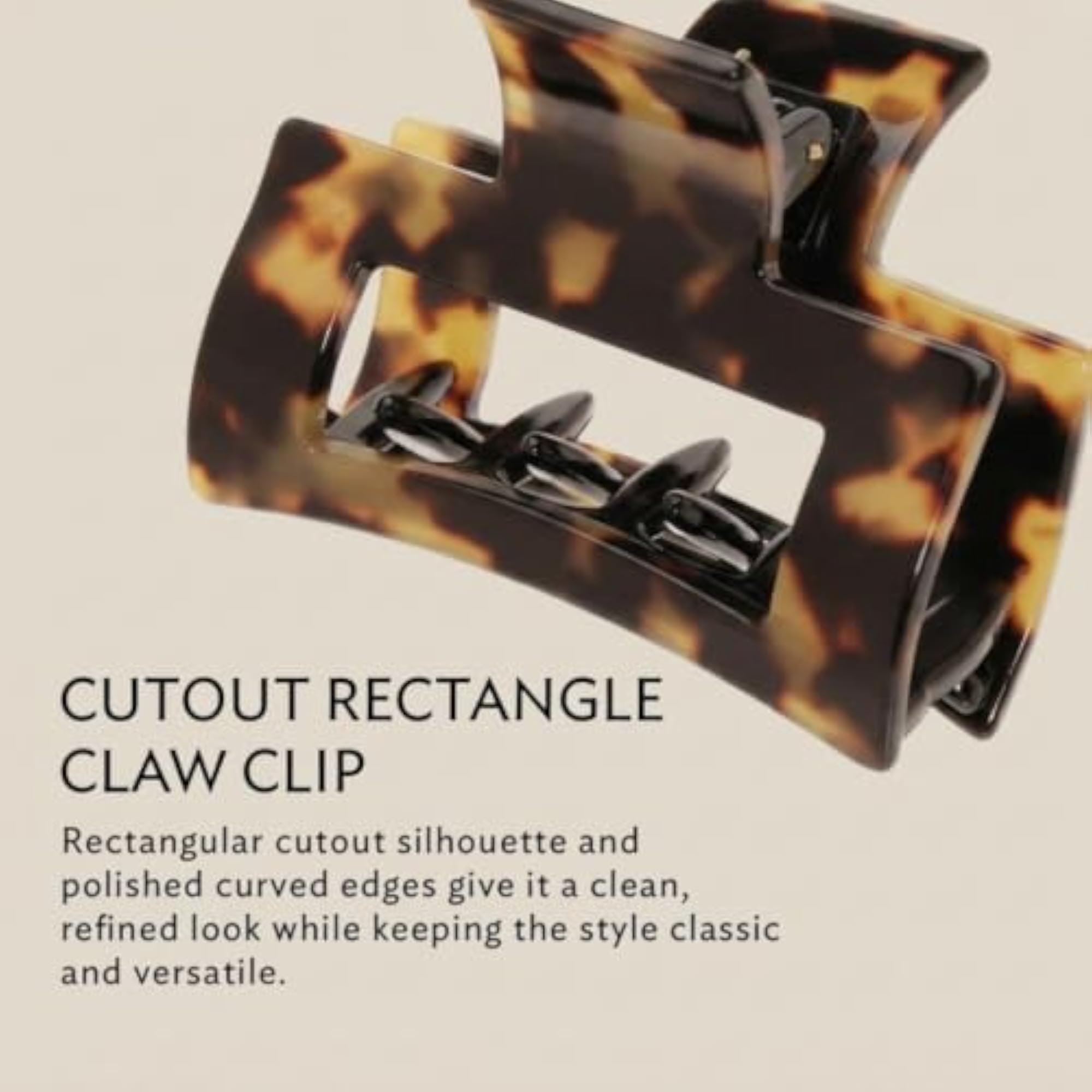 Tokyo Cutout Rectangle Jaw Hair Clip
