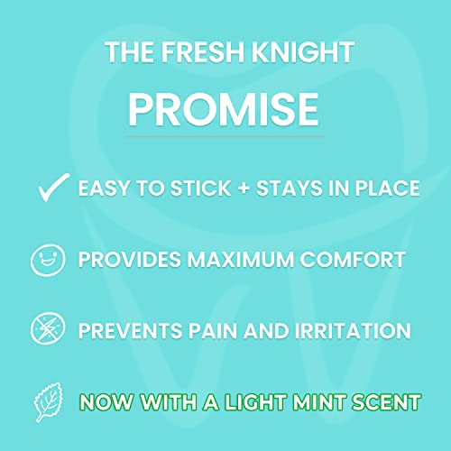 Image of Braces Wax, 50 Orthodontic Strips & Cases (Mint) - 10 Pack, Premium Food Grade Wax for Aligners. Fresh Knight.