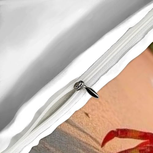 Parure de lit crabe coucher de soleil 135x200 microfibre imprimé 3D - 6