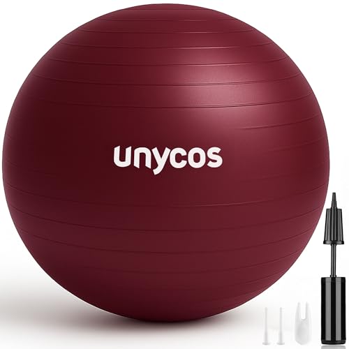 unycos - Gymnastikball 55 cm Sitzball Trainingsball für Yoga, Fitness,...