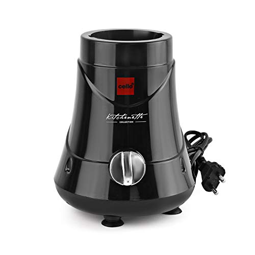 Image of Cello Kitchenette Collection Blend-N-Grind Nutrifit Mixer Grinder, 400W, 3 Speed Control, 2 Jars, Juicer Jar, Black