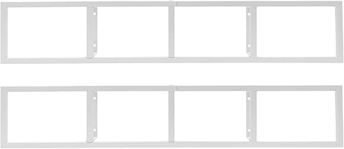 2 estantes para DVD de montaje en pared, organizador de DVD y CD, estante de metal, estante de almacenamiento de medios de almacenamiento de 34