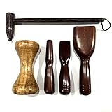 Tok Sen Set, Big Dumbbell, Long Percussion, Hammer Wooden Tool Toksen Therapy Muscle Massage Wood Stamp in Thailand