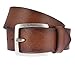 Produktbild Lloyd Mens Belts Lloyd 1015 05 Herren Leder Gürtel mit Metallschließe in trendiger Used Optik, Groesse 110, braun