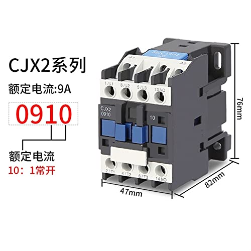 Contacteur triphasé CJX2-6511 commande 48V pour électricité industrielle - 5