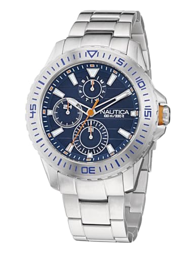 Montre Nautica NST en acier inoxydable pour éviter les rayures au poignet