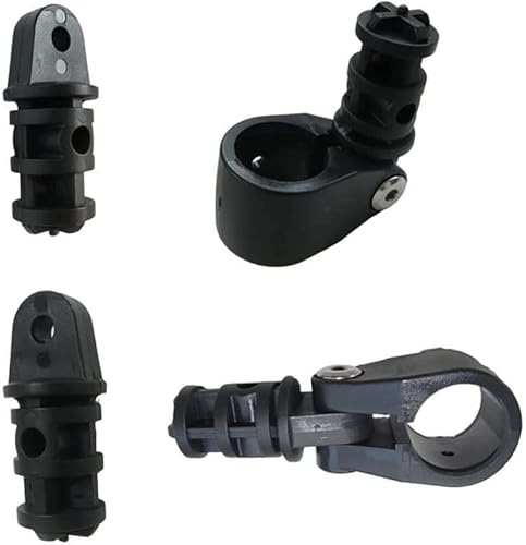 Miniatura 9 de 4 unids barco bimini accesorios tapa tapa ojo extremo nylon negro par 78 pulgadas barco bimini top