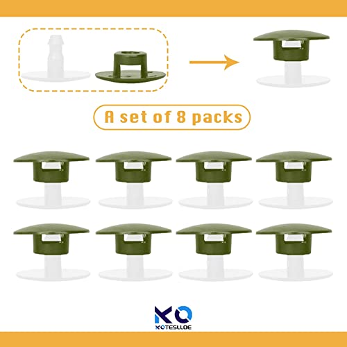 KOTESLLOE 8 PCS Croc Rivets Replacement, Croc Buttons for Shoes, Croc