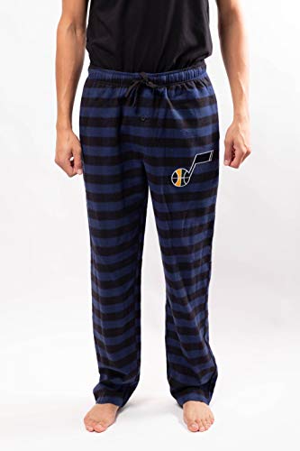 Ultra Game Men's NBA Official Sleepwear Super Soft Flannel Pajama Loungewear Pants